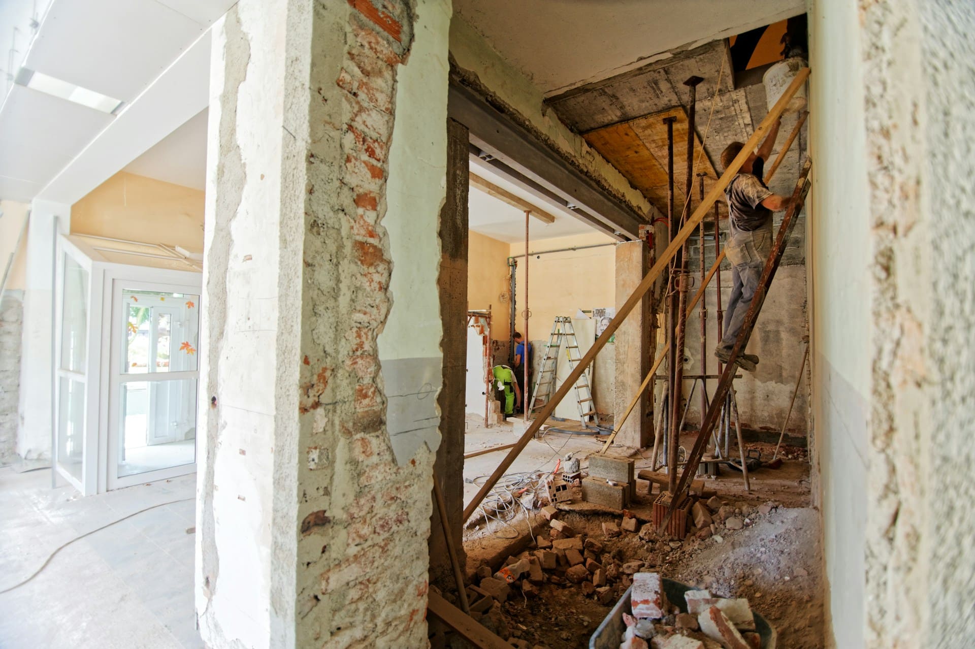 Chantier en phase de démolition